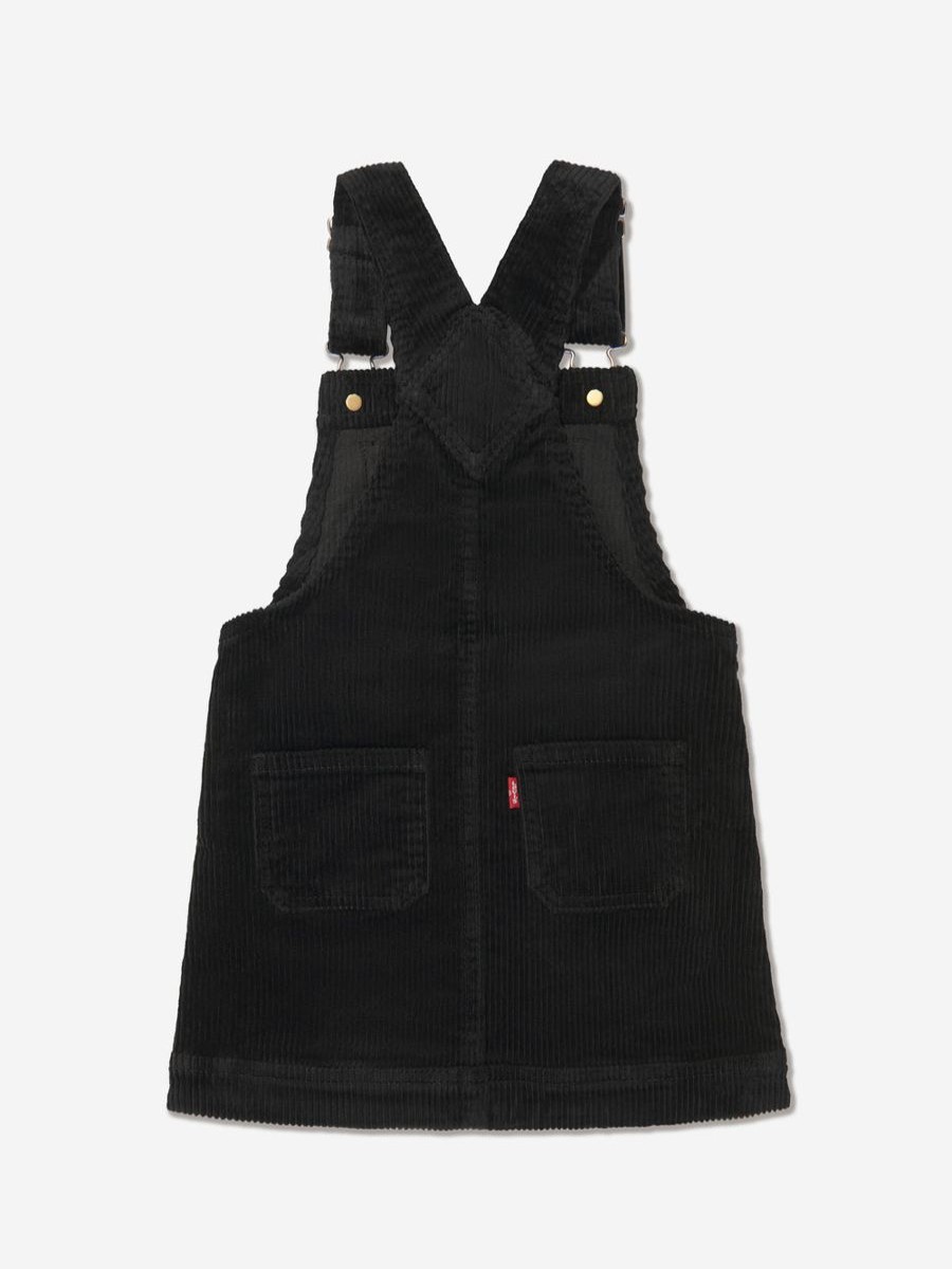 Girls Levi's Kids Wear Dresses | Girls Corduroy Pinafore Dress In Black