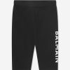 Girls Balmain Leggings | Baby Girls Logo Print Leggings In Black