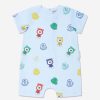 Baby Moncler Enfant Accessories | Baby Boys Bear Print Romper In Blue