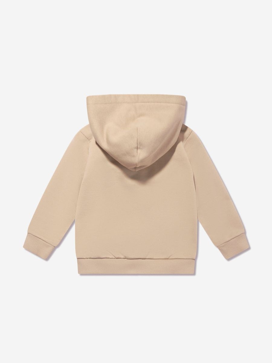 Baby Dolce & Gabbana Kids Sweatshirts & Hoodies | Baby Boys Logo Zip Up Top In Beige