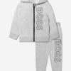 Teen BOSS Tracksuits | Boys Logo Tracksuit In Grey