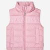 Boys Moncler Enfant Coats & Jackets | Girls Down Padded Rafael Gilet In Pink