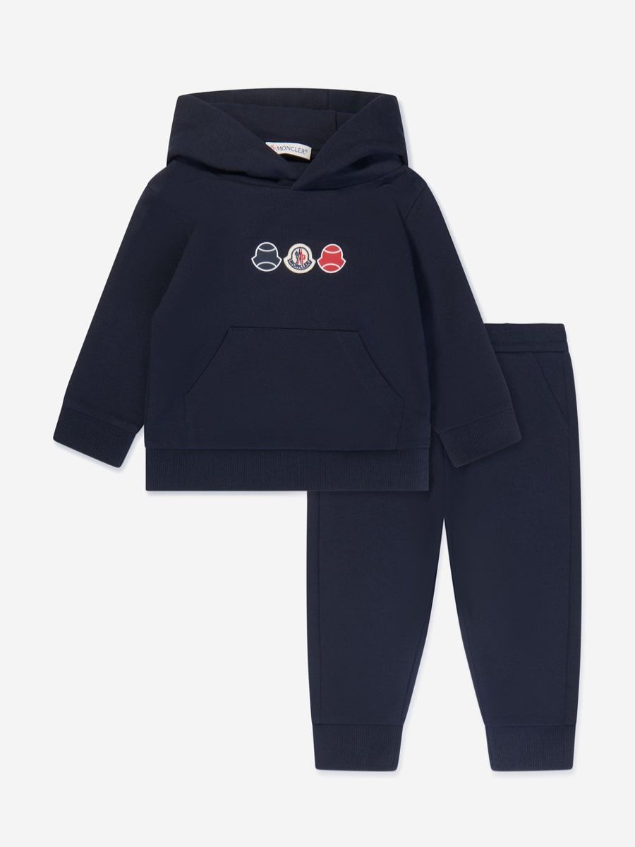 Boys Moncler Enfant Tracksuits | Baby Boys Logo Tracksuit In Navy