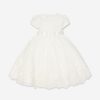 Girls Sarah Louise Dresses | Sarah Louise - Girls Ceremonial Ballerina Length Dress In Ivory | Childsplay Clothing