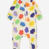 Boys The Bonnie Mob Babygrows & Rompers | Baby Rainbow Clouds Babygrow In Multicolour