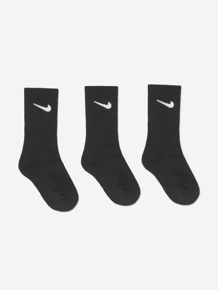 Boys Nike Socks | Boys Basic 3 Pack Socks Set In Black