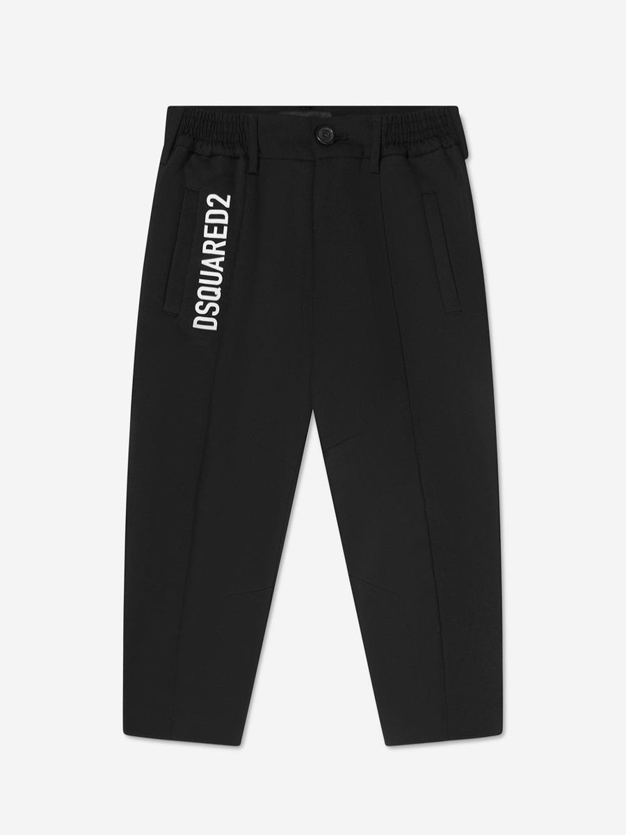 Boys Dsquared2 Kids Trousers | Dsquared2 Kids - Boys Logo Print Trousers | Childsplay Clothing