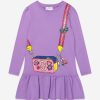 Girls MARC JACOBS Dresses | Girls Bag Print Dress In Purple