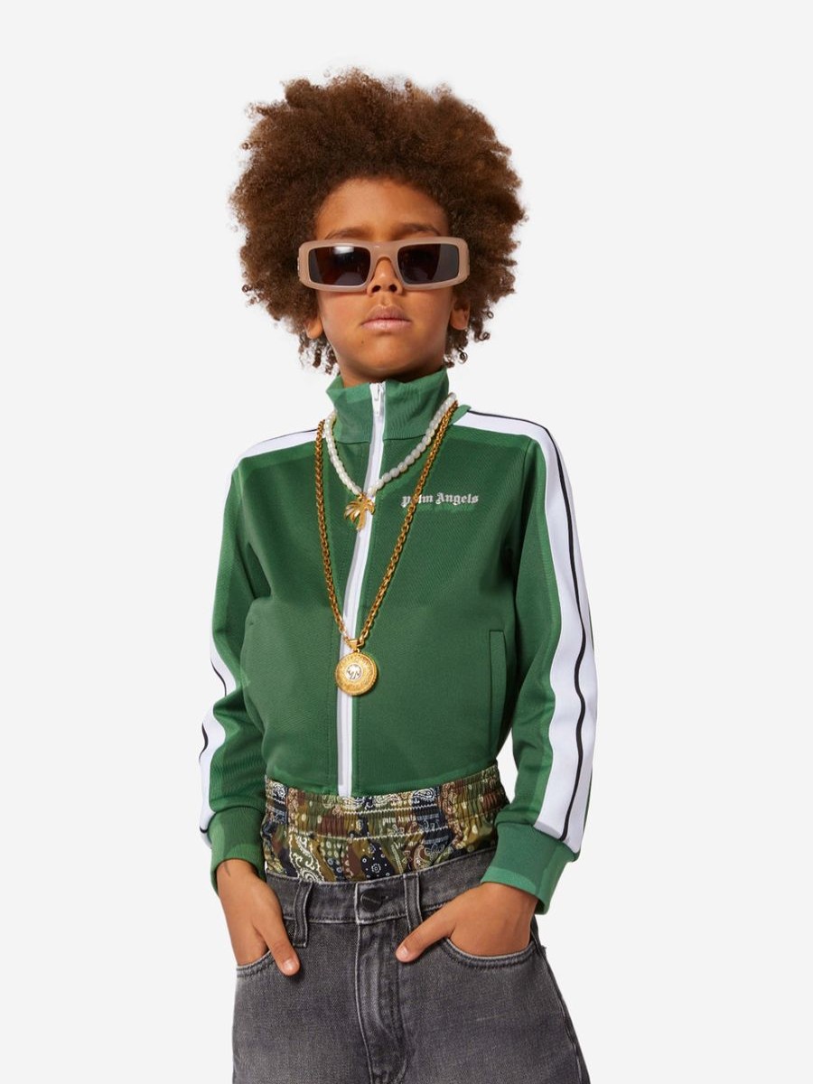 Boys Palm Angels Coats & Jackets | Boys Track Jacket In Green