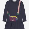 Girls MARC JACOBS Dresses | Girls Bag Print Dress In Navy