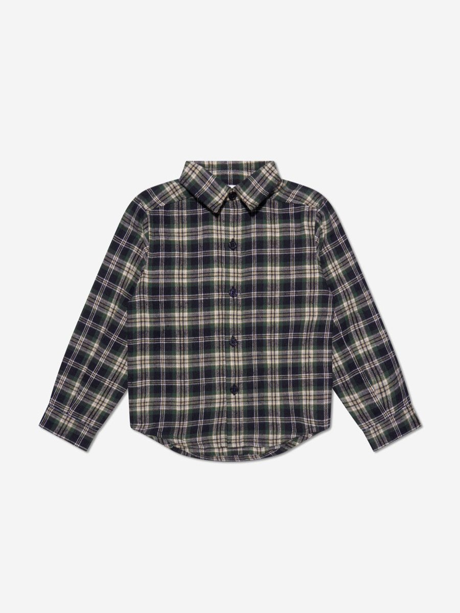 Boys Rachel Riley Shirts | Boys Check Shirt In Navy