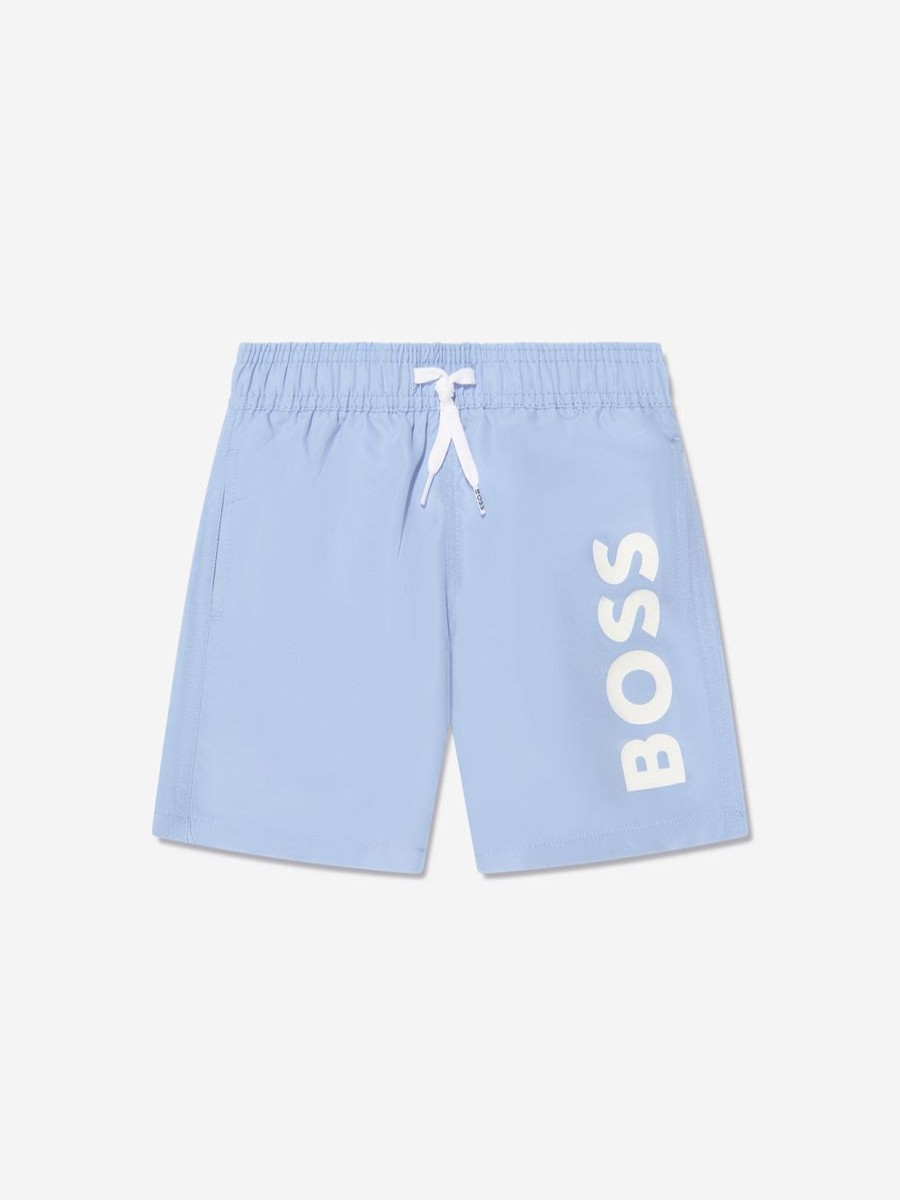 Boys BOSS Swimwear | Boys Logo Swim Shorts In Blue