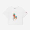 Girls Ralph Lauren Kids Tops & T-Shirts | Girls Boxy Logo T-Shirt In Ivory