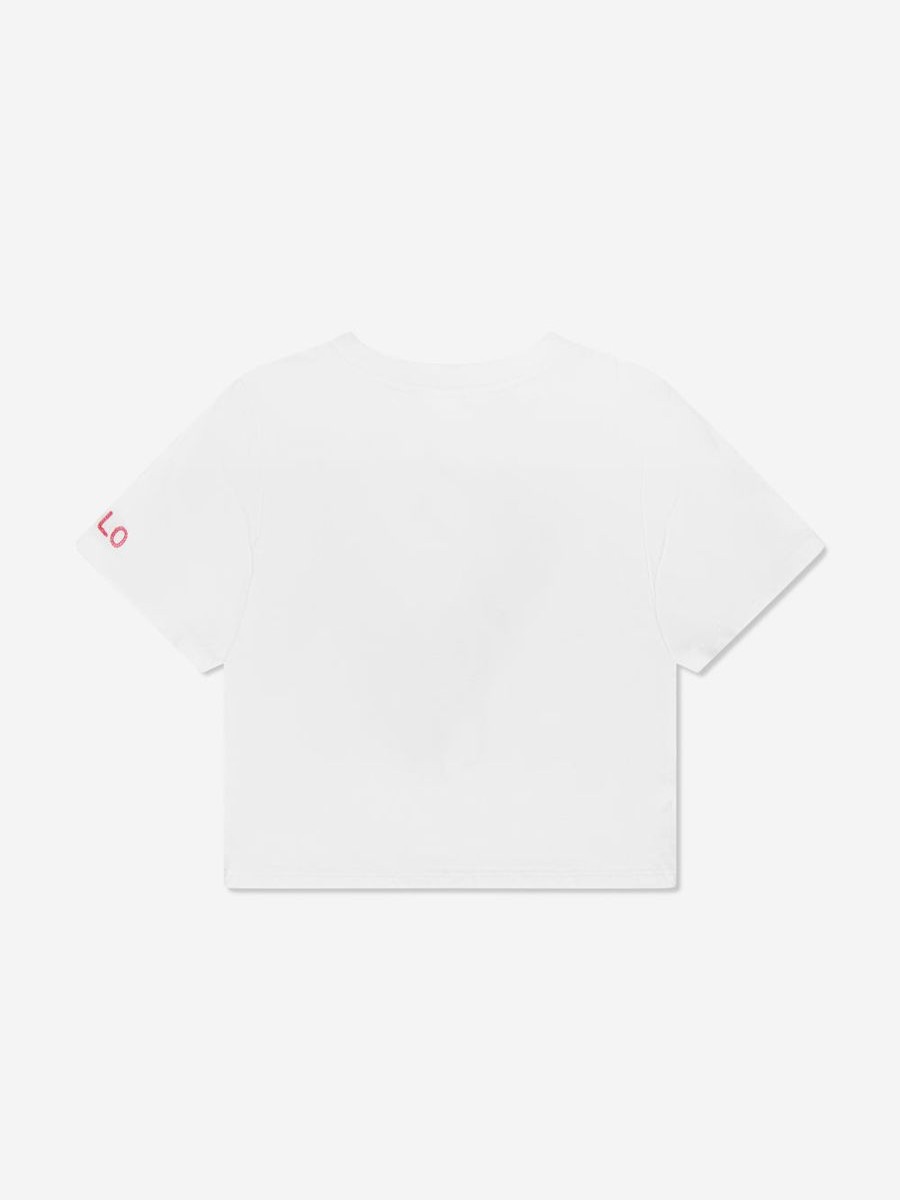 Girls Ralph Lauren Kids Tops & T-Shirts | Girls Boxy Logo T-Shirt In Ivory