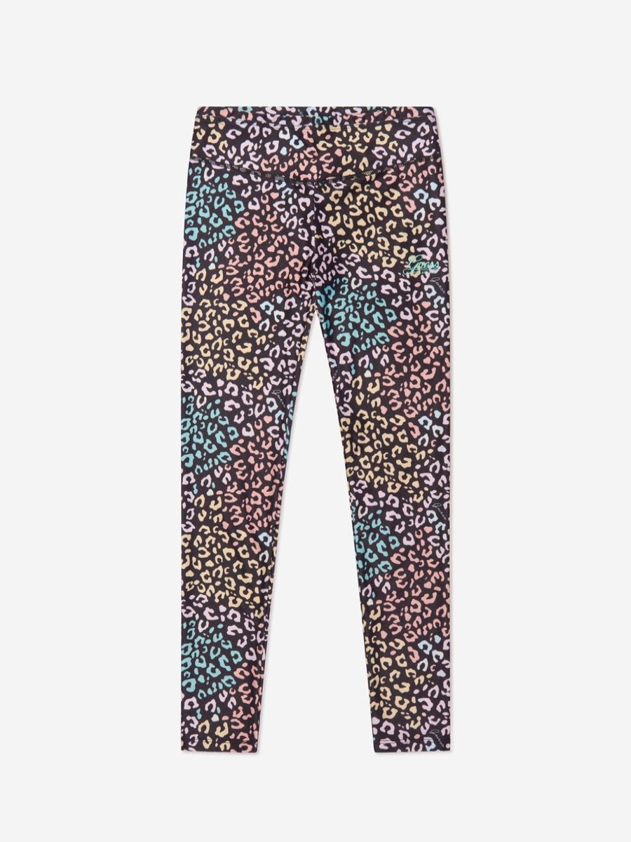 Girls Guess Leggings | Guess - Girls Leopard Print Leggings | Childsplay Clothing