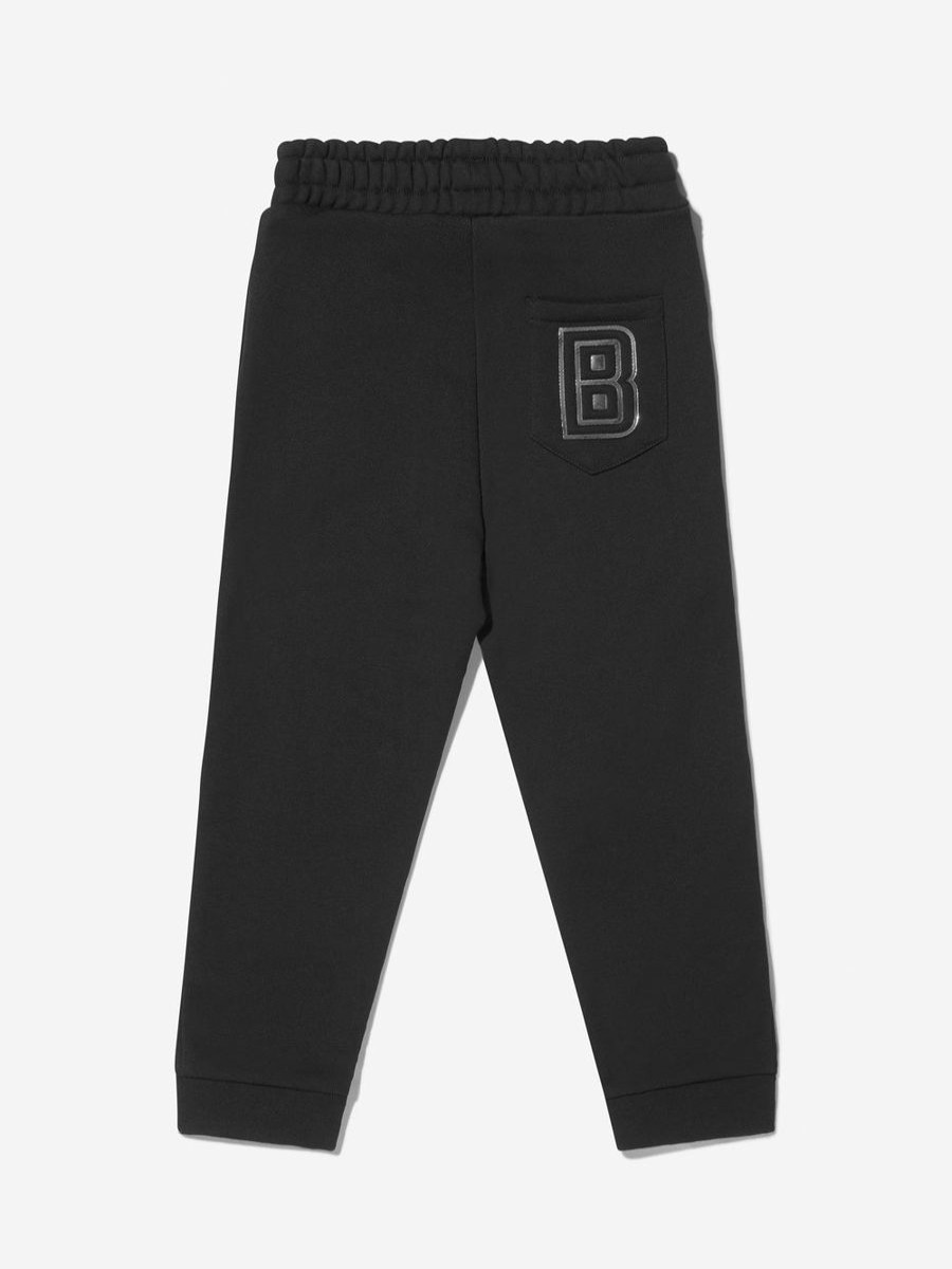 Boys Balmain Sweatpants | Balmain - Boys Cotton Branded Joggers | Childsplay Clothing