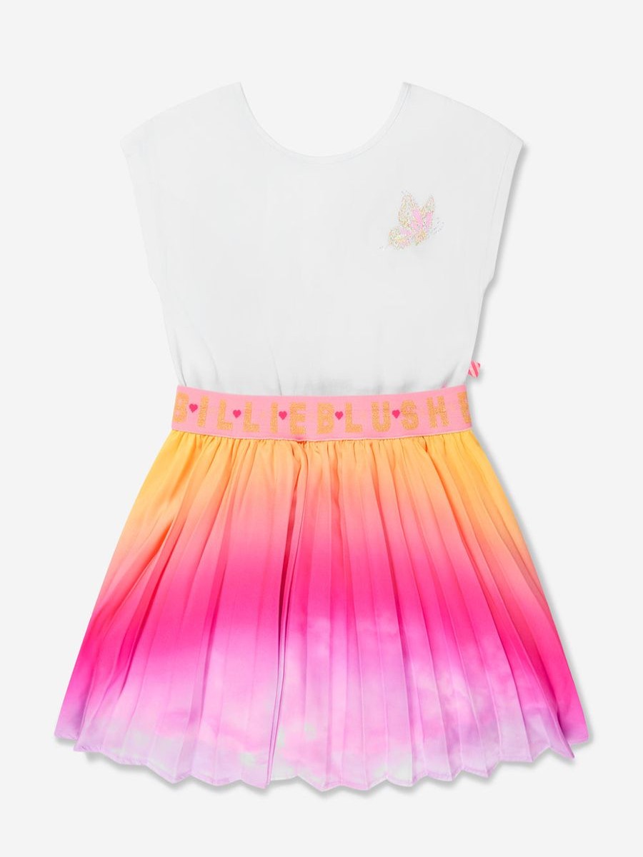 Girls Billieblush Dresses | Girls Gradient Dress In Multicolour