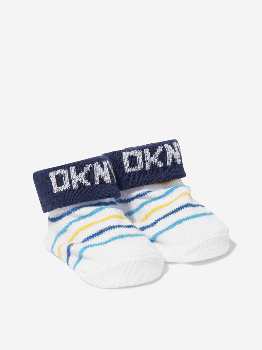 Baby DKNY Socks & Tights | Baby Boys Socks Boxed Gift Set In Navy