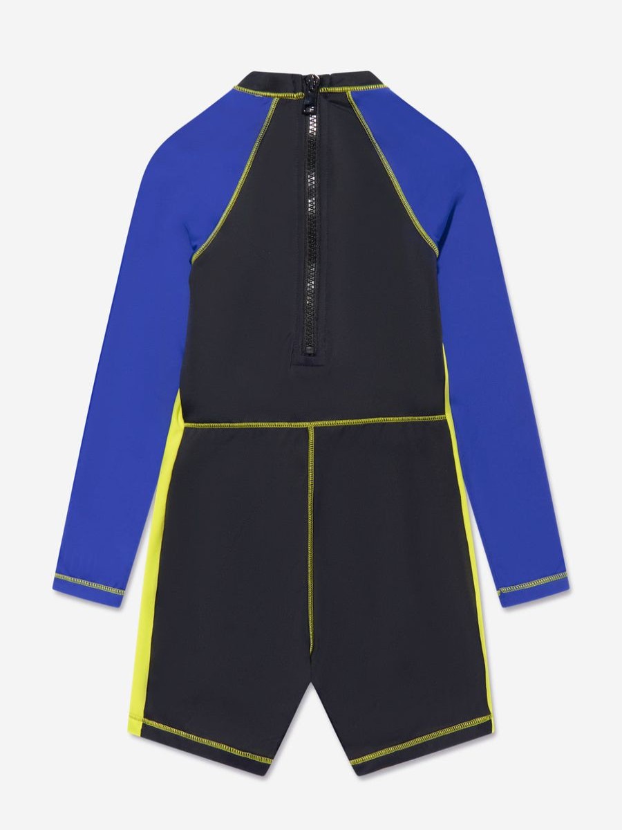 Boys Versace Swimwear | Boys Crocodile Logo Wetsuit In Multicolour