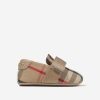 Baby Burberry Kids Shoes | Baby Pre-Walkers In Archive Beige Check