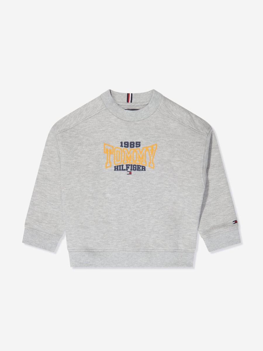 Boys Tommy Hilfiger Sweatshirts & Hoodies | Boys 1985 Varsity Sweatshirt In Grey