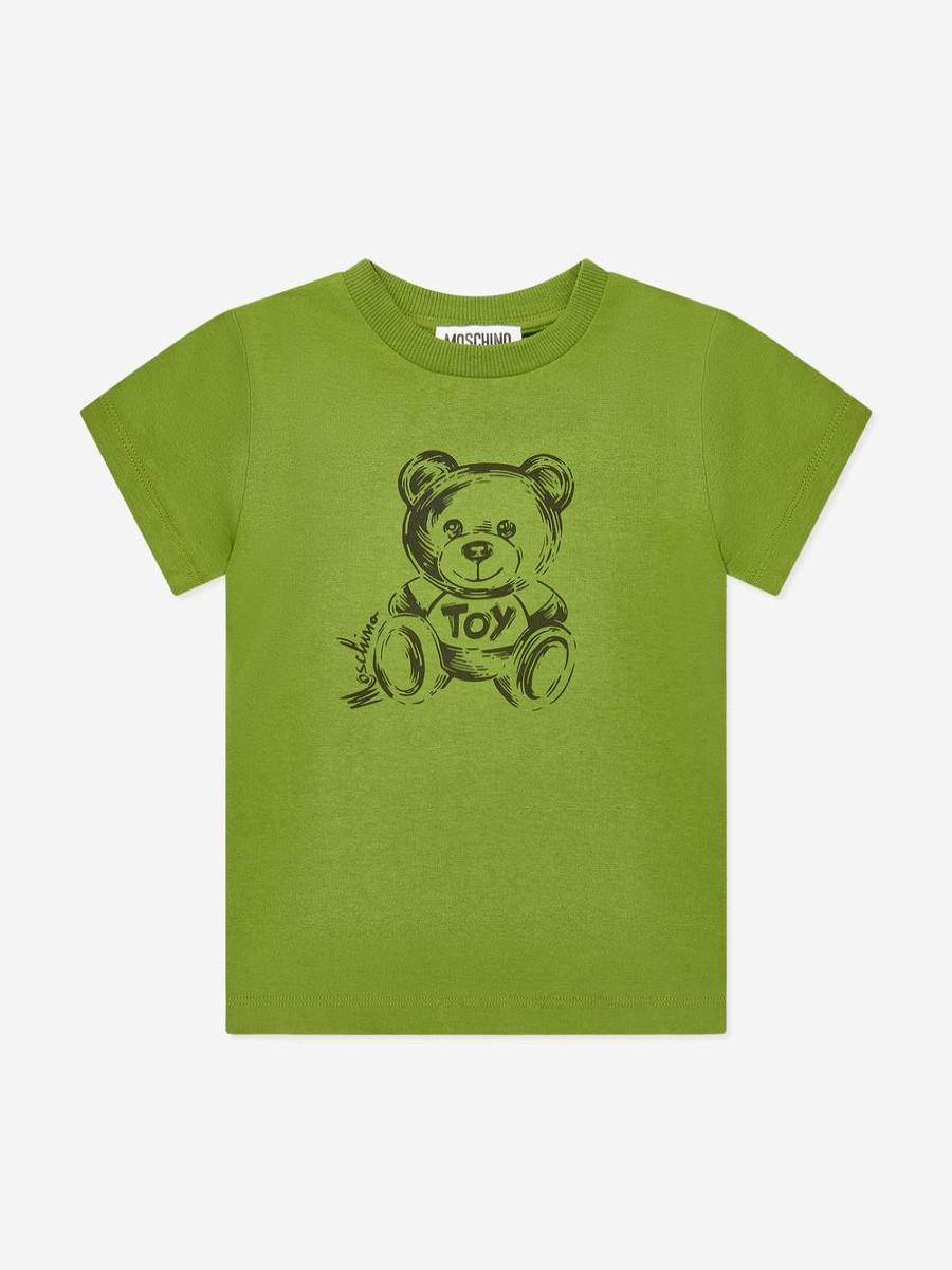 Boys Moschino Kids T-Shirts & Tops | Kids Teddy Toy T-Shirt In Green