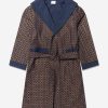 Boys Amiki Children Nightwear & Pyjamas | Boys Theodore Dressing Gown In Navy