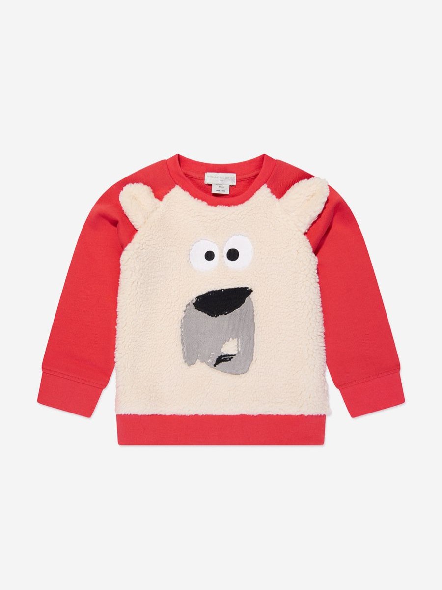 Boys Stella McCartney Kids Sweatshirts & Hoodies | Boys Bear Sweatshirt In Red