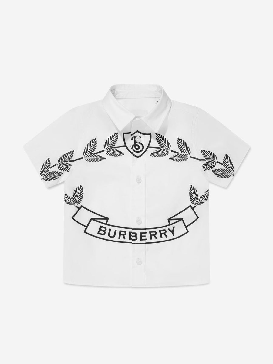 Boys Burberry Kids Shirts | Baby Boys Mini Owen Shirt In White