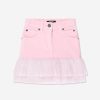 Girls Balmain Skirts | Girls Pleated Hem Skirt In Pink