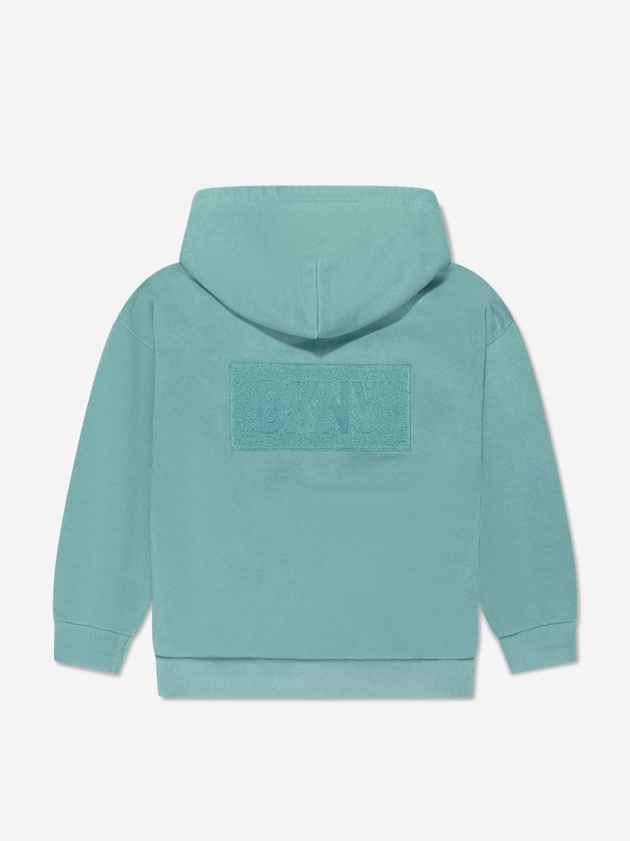 Boys DKNY Sweatshirts & Hoodies | Kids Zip Up Top In Turquoise