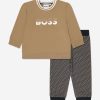 Boys BOSS Trousers | Baby Boys 2 Piece Outfit Gift Set In Beige