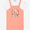 Baby Moncler Enfant Outfits & Sets | Baby Girls T-Shirt And Dress Set In Peach