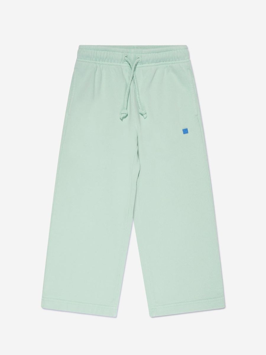 Boys Acne Studios Sweatpants | Acne Studios - Kids Logo Joggers In Green | Childsplay Clothing