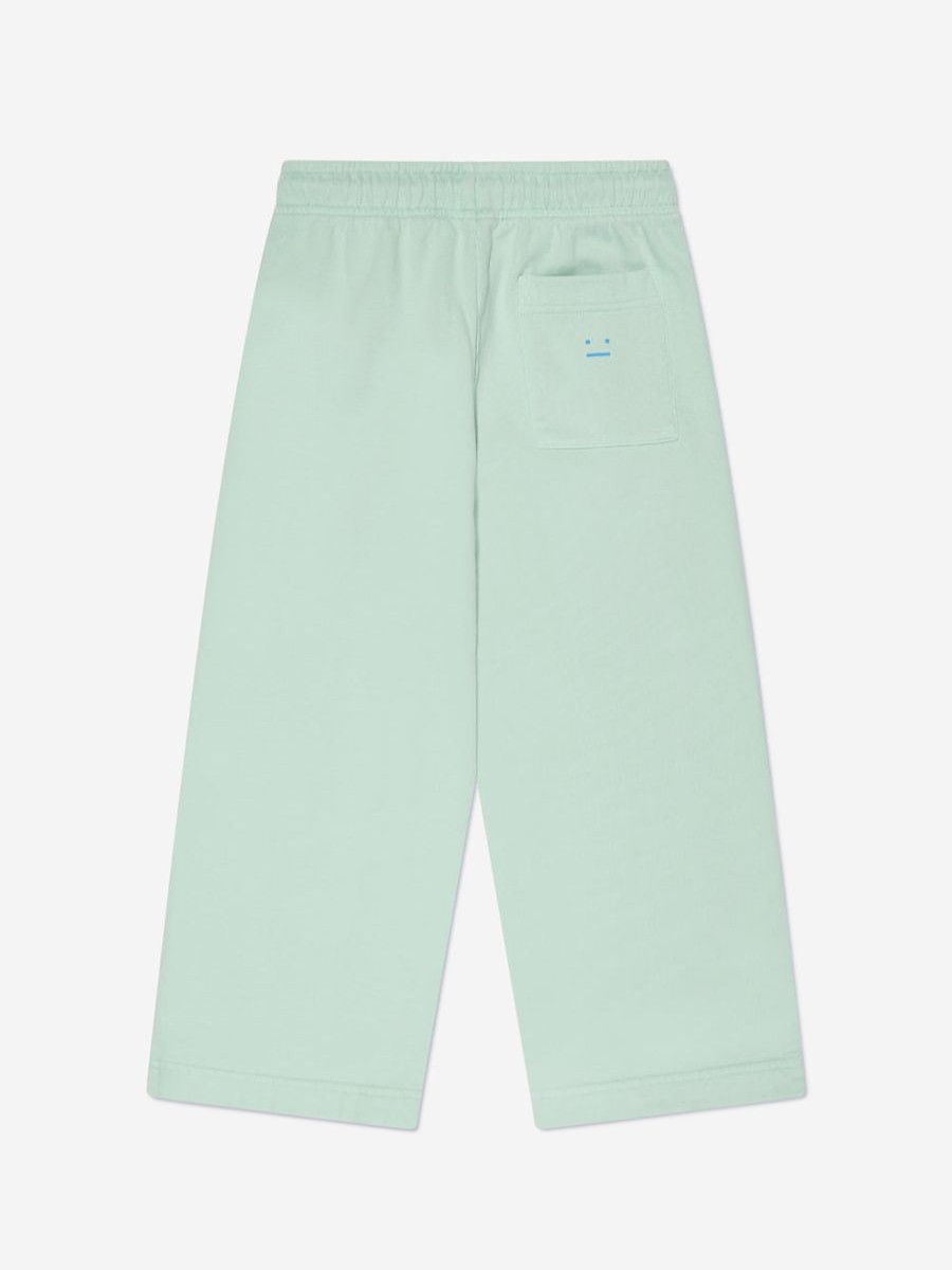 Boys Acne Studios Sweatpants | Acne Studios - Kids Logo Joggers In Green | Childsplay Clothing