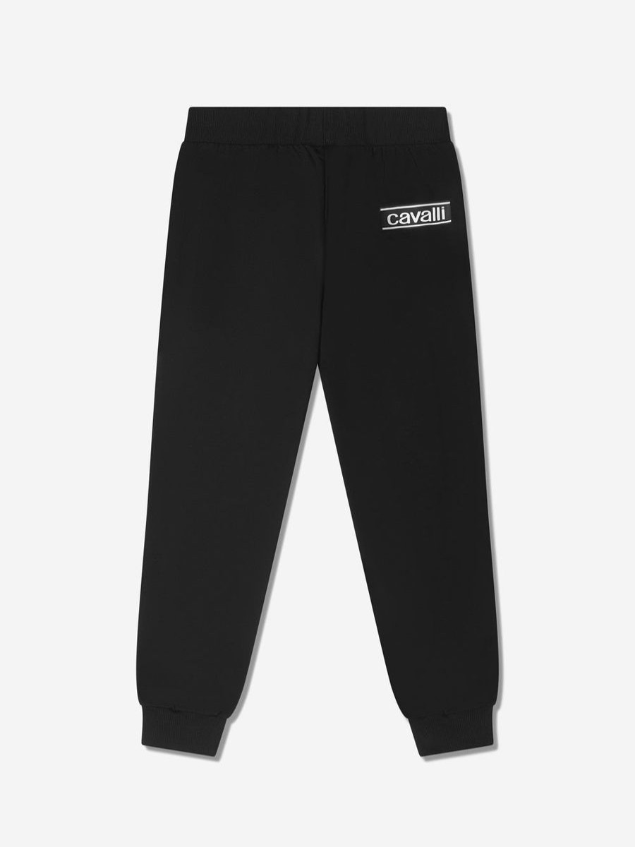 Boys Roberto Cavalli Sweatpants | Boys Cotton Logo Tape Joggers