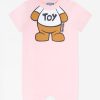 Girls Moschino Kids Babygrows & Rompers | Baby Teddy Toy Romper In Pink