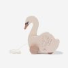 Baby Konges Slojd Toys | Baby Wooden Pull Swan Toy In Ivory