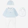 Baby Fendi Kids Outfits & Sets | Fendi Kids - Baby Boys Babgrow Gift Set (3 Piece) In Blue | Childsplay Clothing