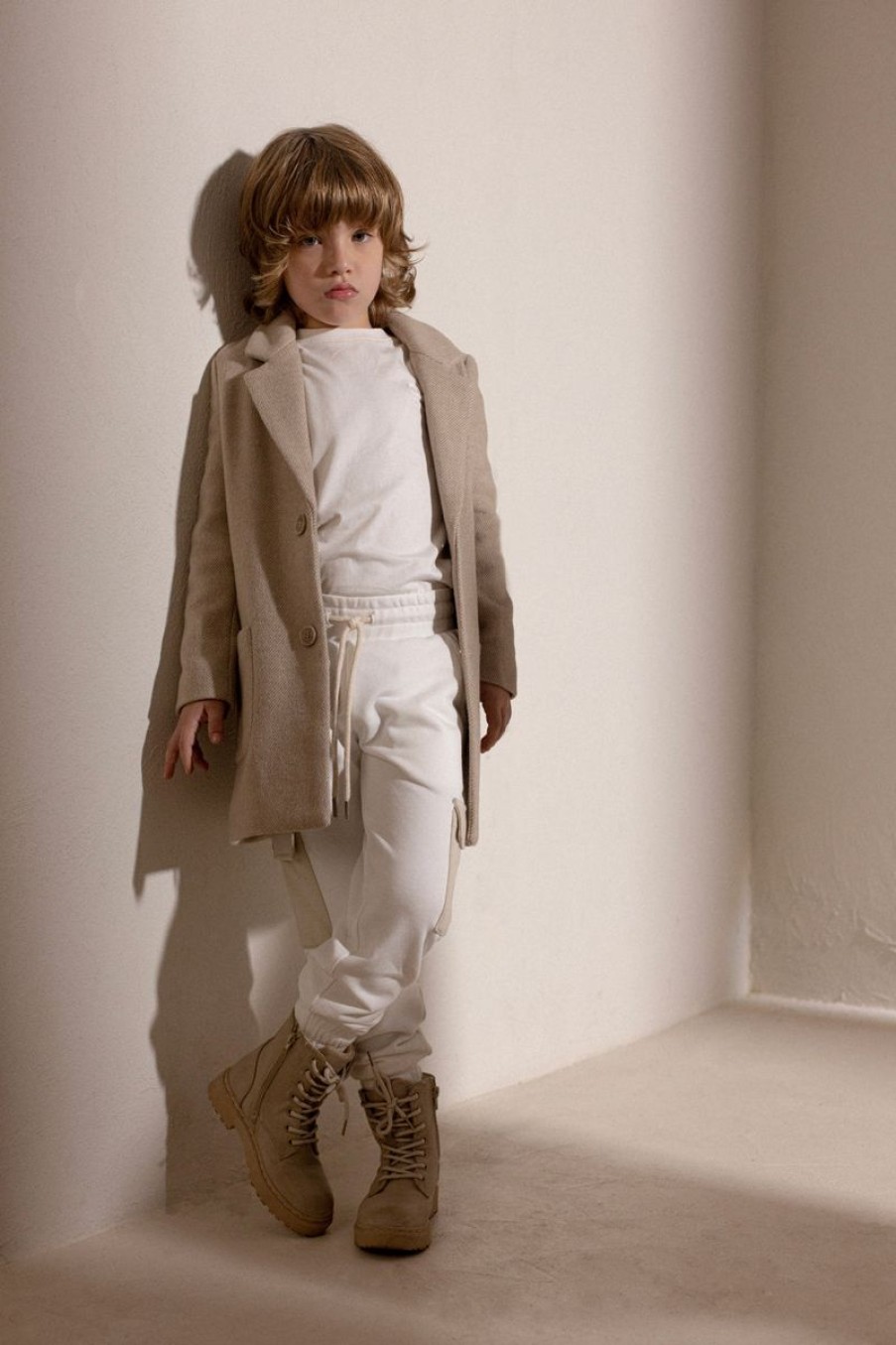 Boys Trussardi Sweatpants | Boys Umati Joggers In Ivory