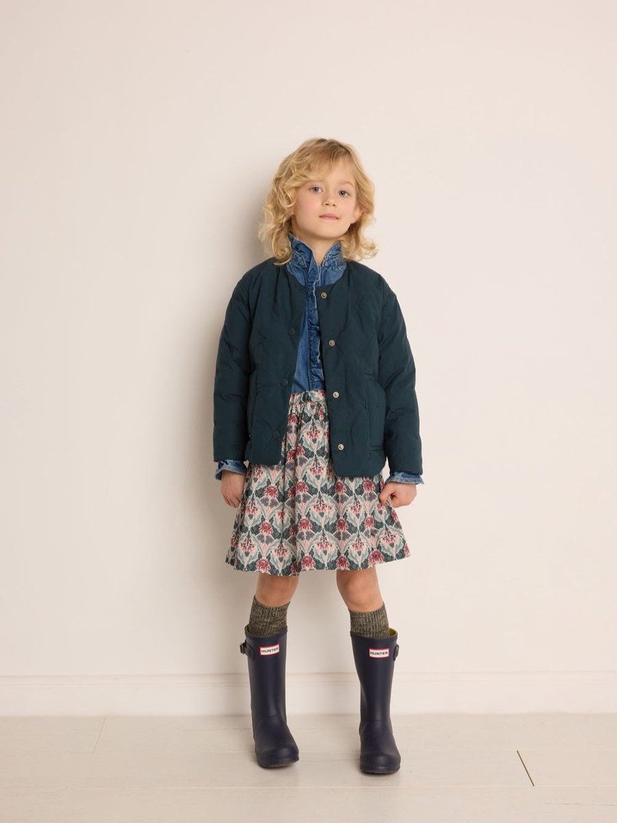 Girls Bonpoint Coats & Jackets | Girls Baila Quilted Jacket In Green