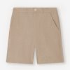 Boys Bonpoint Shorts | Boys Linen Calvin Shorts In Brown