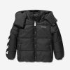 Boys Off-White Coats & Jackets | Boys Bookish Diag Down Puffer Jacket In Black