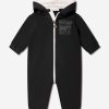 Girls Moncler Enfant Babygrows & Rompers | Baby Hooded Romper In Navy