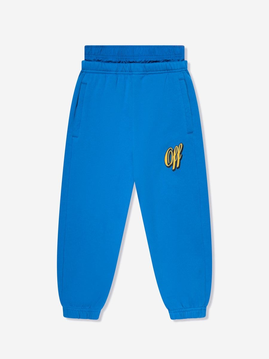 Boys Off-White Sweatpants | Boys Baseball Logo Joggers In Blue