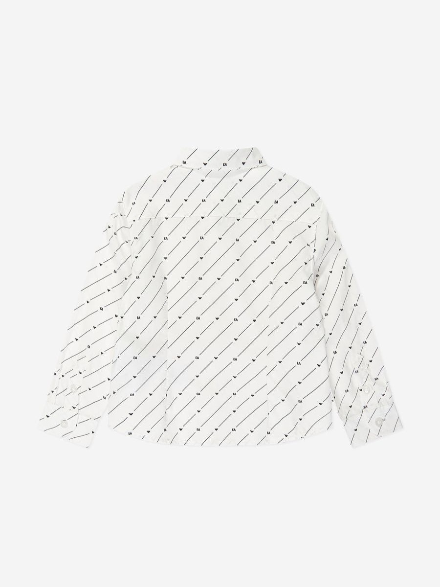 Boys Emporio Armani Shirts | Boys Logo Shirt In White