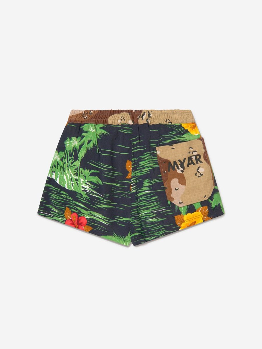 Boys Myar Shorts | Boys Cotton Hawaiian Print Shorts