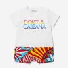 Boys Dolce & Gabbana Kids Babygrows & Rompers | Baby Boys Logo Romper In Multicolour