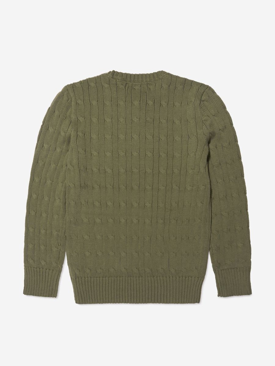 Boys Ralph Lauren Kids Jumpers & Cardigans | Boys Cable Knit Sweater In Green