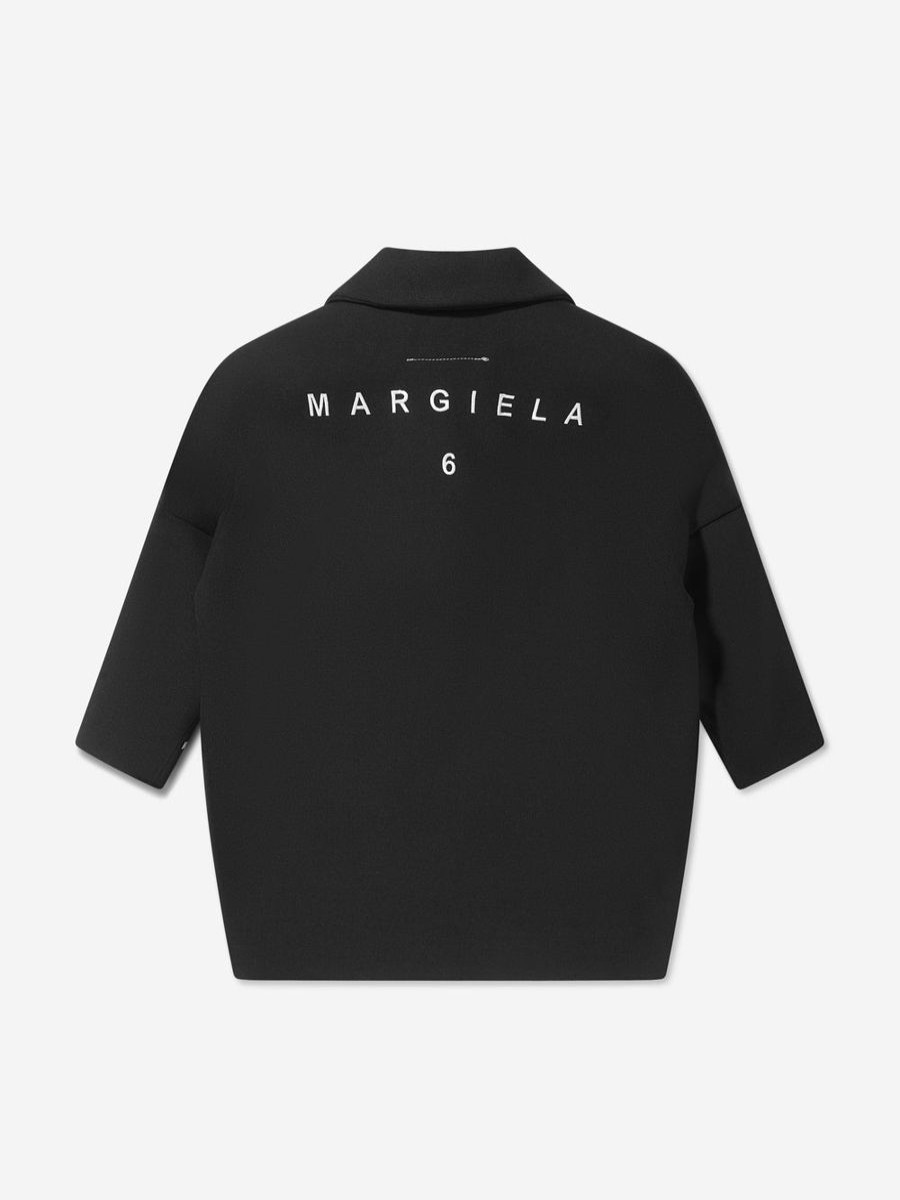 Girls MM6 Maison Margiela Coats & Jackets | Mm6 Maison Margiela - Kids Wool Back Logo Coat | Childsplay Clothing